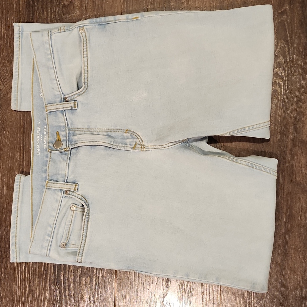 ❤ BANANA REPUBLIC SLIM TRAVEL JEANS, 32